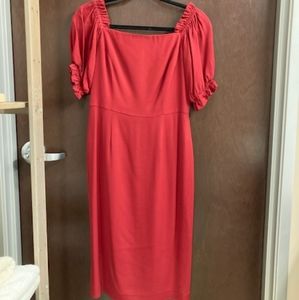 Antonio Melani, Burgundy red, Size 4, Off shoulder with puff- bell sleeves